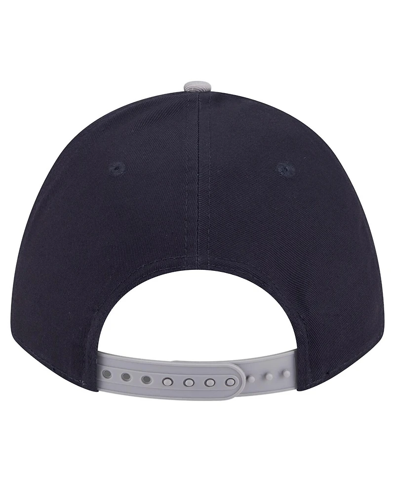 New Era Men's Navy/Gray New York Yankees Arch 9FORTY A-Frame M-Crown Adjustable Hat