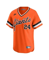 Nike Men's Willie Mays Orange San Francisco Giants Cooperstown Collection Limited Jersey