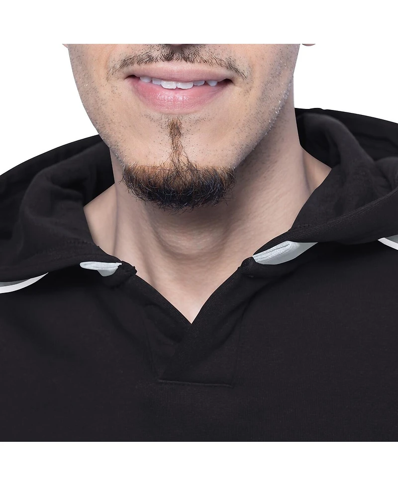 G-iii Sports by Carl Banks Men's Black Los Angeles Kings Adaptive Wear Lord Stanley Hooded Long Sleeve Sweatshirt