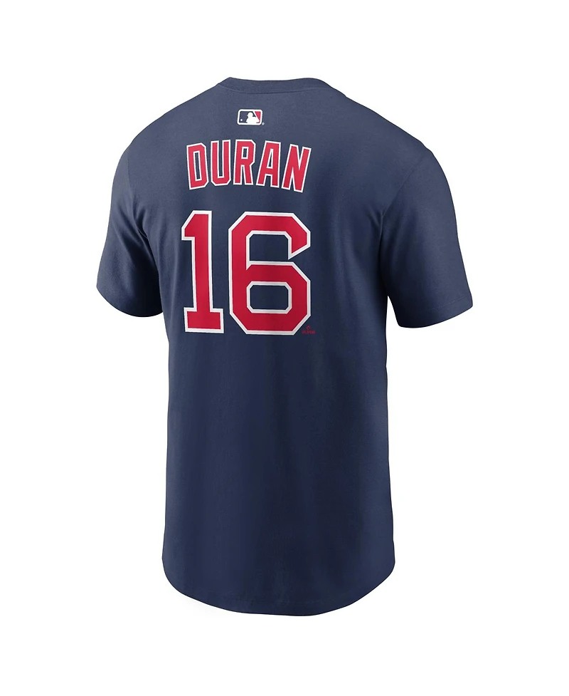 Nike Men's Jarren Duran Navy Boston Red Sox Home Name Number T-Shirt