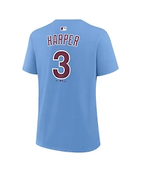Nike Women's Bryce Harper Light Blue Philadelphia Phillies Name Number T-Shirt