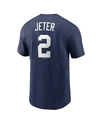 Nike Men's Derek Jeter Navy New York Yankees Cooperstown Collection Name Number T-Shirt