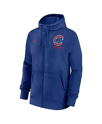 Nike Men's Royal Chicago Cubs Primetime Lockup Full-Zip Hoodie
