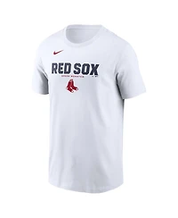 Nike Men's White Boston Red Sox Bold Team Name T-Shirt