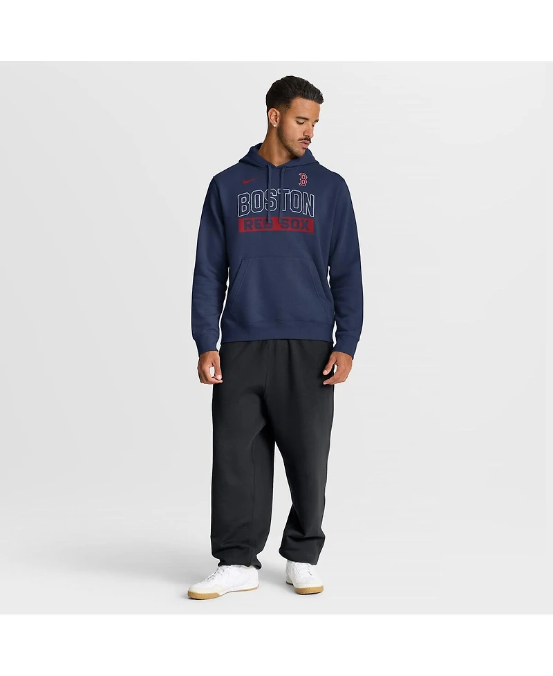 Nike Men's Navy Boston Red Sox Primetime Club Hoodie
