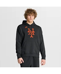 Nike Men's Black New York Mets Cooperstown Collection Logo Club Hoodie