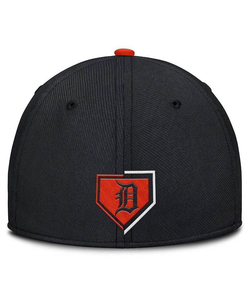 Nike Men's Navy Detroit Tigers Primetime Rise Dri-fit Flex Hat