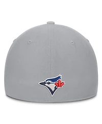 Nike Men's Gray Toronto Blue Jays Primetime Rise Dri-fit Flex Hat