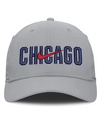 Nike Men's Gray Chicago Cubs Primetime Dri-fit Rise Bozz Flex Hat