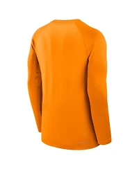 Nike Men's Tennessee Orange Volunteers Dugout Game Time Raglan Dri-fit Long Sleeve T-Shirt