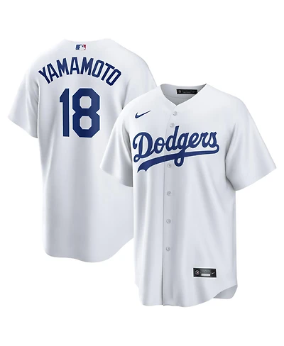 Nike Men's Yoshinobu Yamamoto White Los Angeles Dodgers Home Replica Jersey