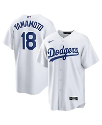 Nike Men's Yoshinobu Yamamoto White Los Angeles Dodgers Home Replica Jersey