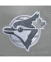 Mitchell & Ness Men's Gray Toronto Blue Jays Cooperstown Thunderstorm Head Coach Pro-Crown Adjustable Hat