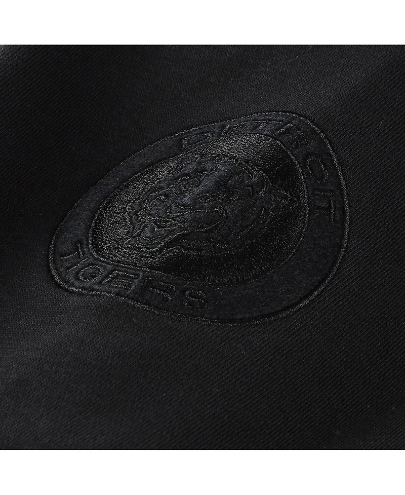 Mitchell & Ness Men's Black Detroit Tigers Phantom Fleece Crewneck Sweatshirt