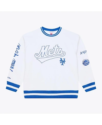Mitchell & Ness Men's White New York Mets Arctic Fleece Sweatshirt