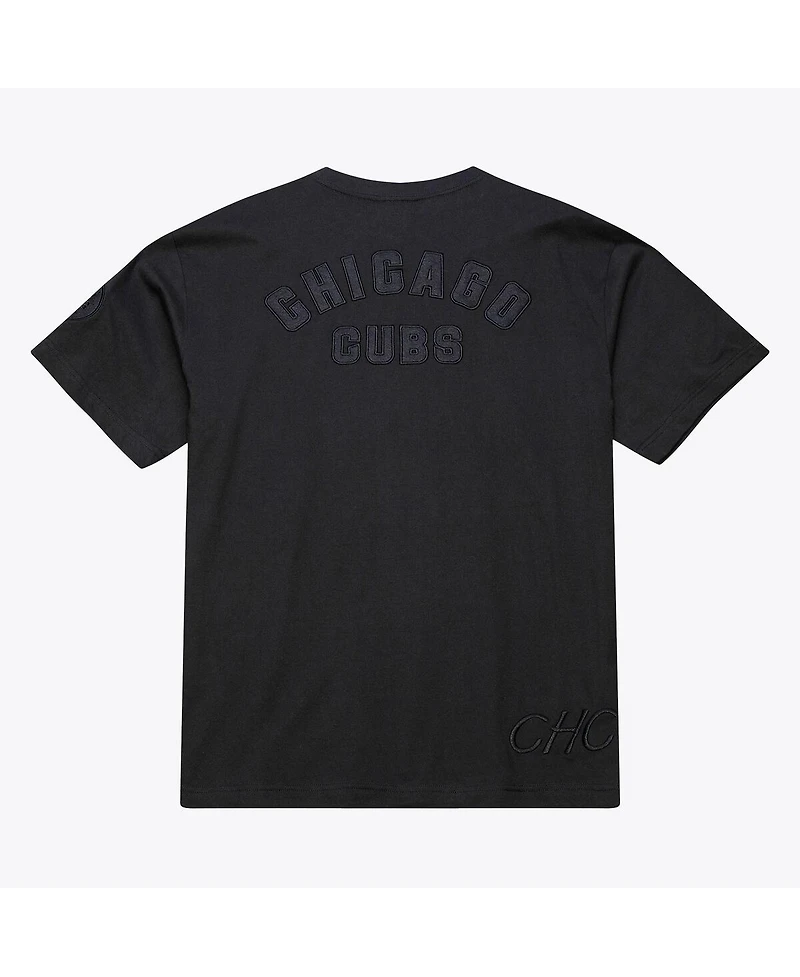 Mitchell & Ness Men's Black Chicago Cubs Cooperstown Collection Phantom T-Shirt