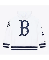 Mitchell & Ness Men's White Boston Red Sox Cooperstown Collection Fleece Hoodie