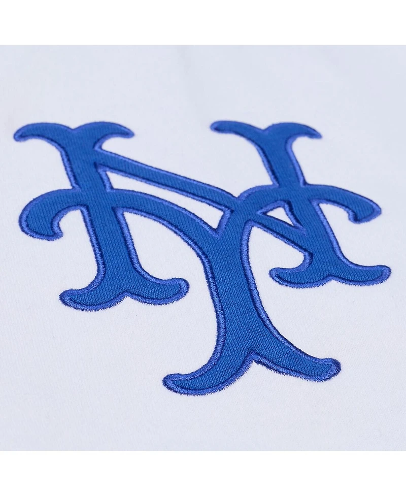 Mitchell & Ness Men's White New York Mets Cooperstown Collection Fleece Hoodie