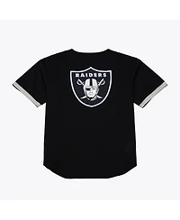 Mitchell & Ness Men's Black Las Vegas Raiders Head Coach Mesh Full-Button Fashion Jersey