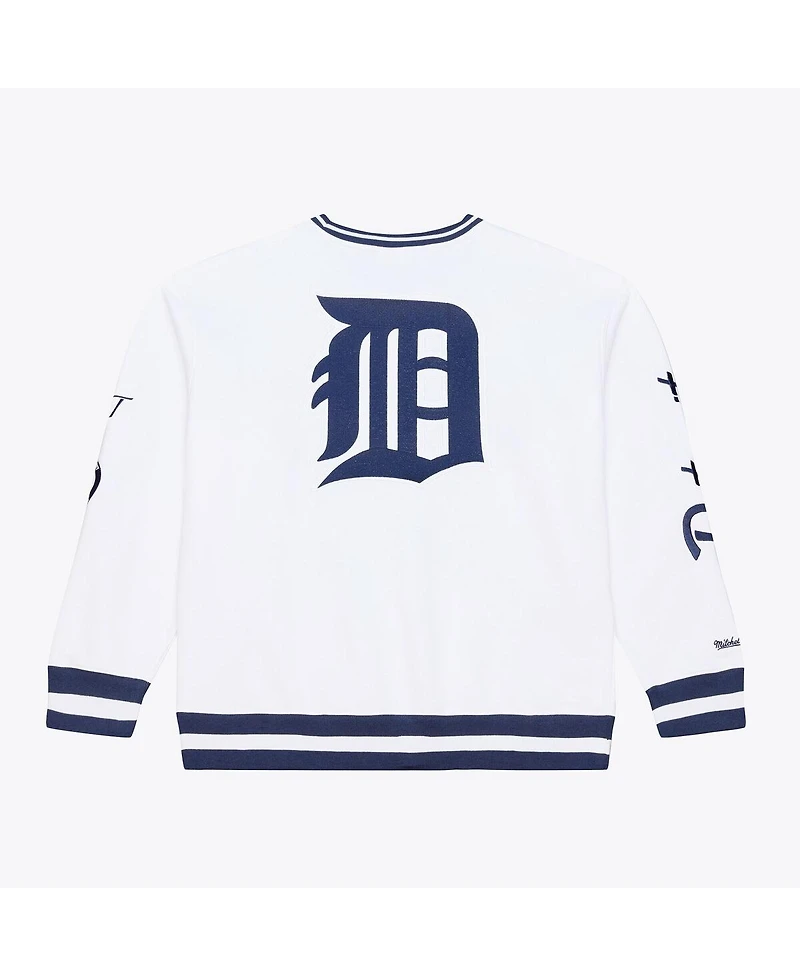 Mitchell & Ness Men's White Detroit Tigers Arctic Fleece Sweatshirt
