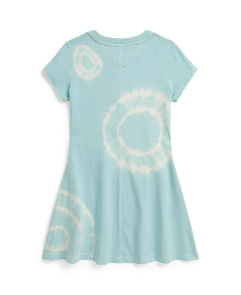 Polo Ralph Lauren Girls' 2T-6X Tie-Dye Bear Cotton Jersey Dress