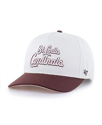'47 Brand Men's and Women's Stone/Burgundy St. Louis Cardinals Love Letter Adjustable Hitch Hat
