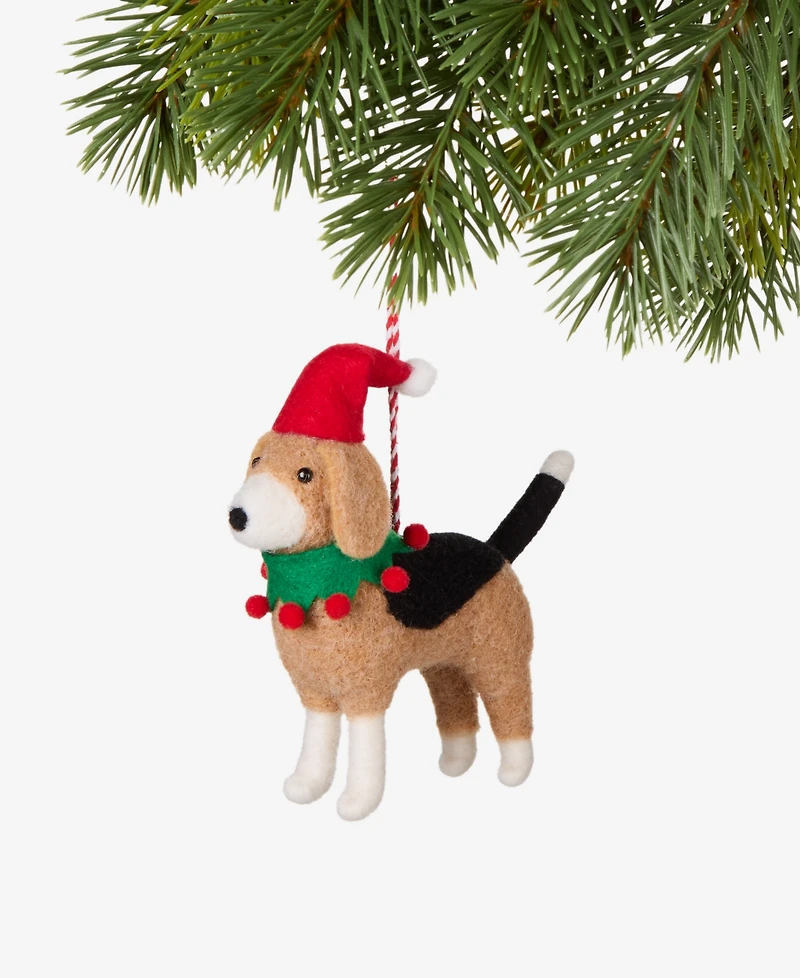 Holiday Lane Pets Felt Dog Ornament, Macy's Exclusive