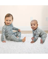 The Peanutshell Boho Meadow Cotton Footless Pajamas for Girls, 2 Pack