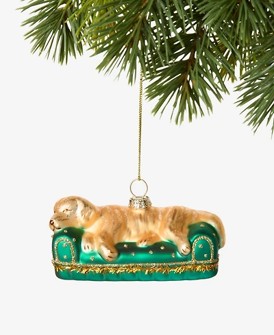 Holiday Lane Pets Dog Lying on the Sofa Ornament, Macy's Exclusive