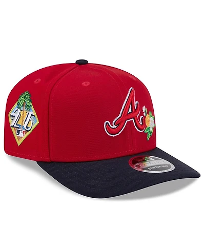 New Era Men's Red/Navy Atlanta Braves 2026 Spring Training 9SEVENTY Adjustable Hat