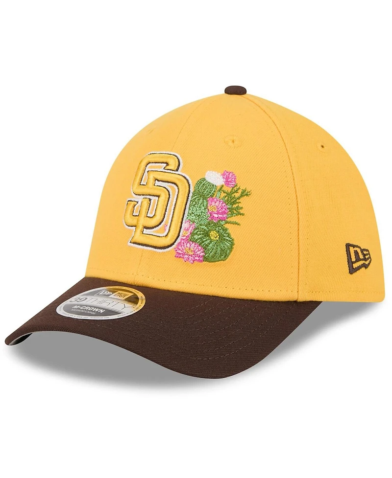 New Era Men's Gold/Brown San Diego Padres 2026 Spring Training M-Crown 39THIRTY Flex Hat