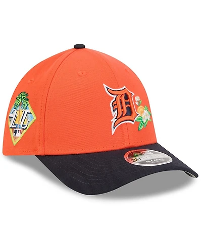 New Era Men's Orange/Navy Detroit Tigers 2026 Spring Training M-Crown 39THIRTY Flex Hat