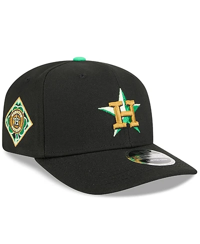 New Era Men's Black Houston Astros 2026 St. Patrick's Day 9SEVENTY Adjustable Hat