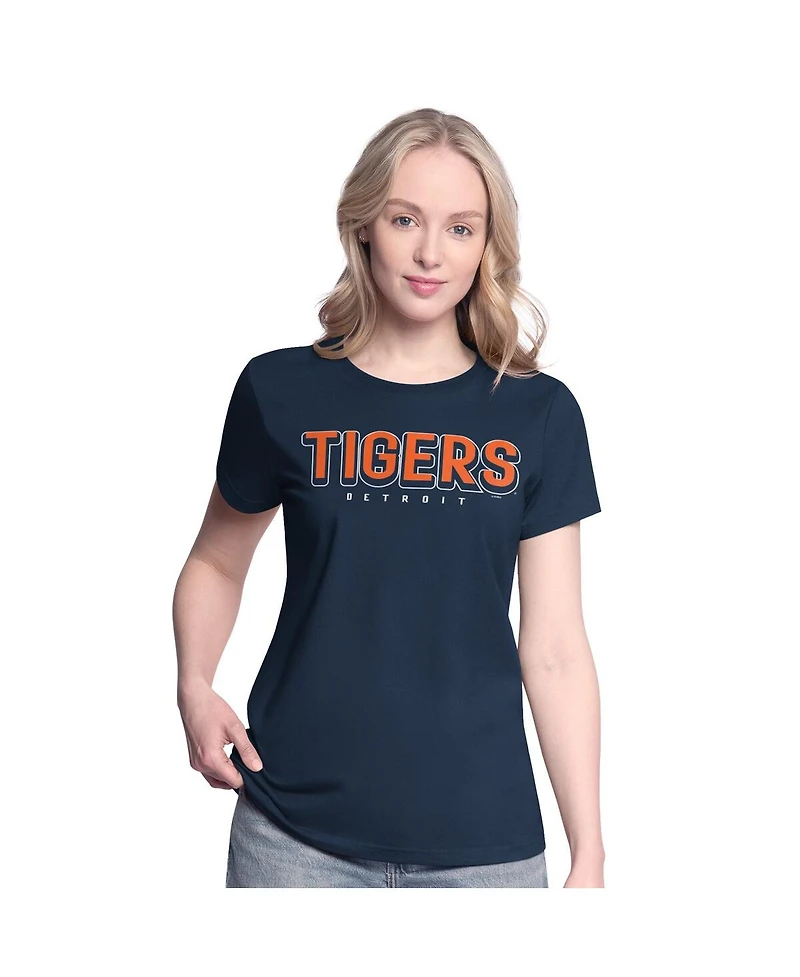 G-iii 4Her by Carl Banks Women's Navy/Orange Detroit Tigers Two T-Shirt Combo Pack