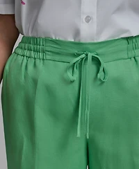 Karl Lagerfeld Paris Plus Mid-Rise Pull-On Pants