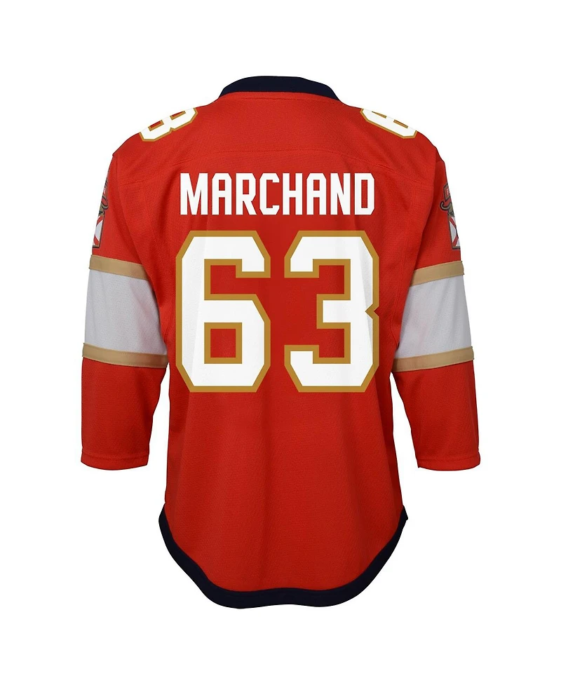 Outerstuff Big Boys and Girls Brad Marchand Red Florida Panthers Home Replica Jersey
