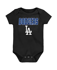 Outerstuff Newborn 3-Pack Los Angeles Dodgers Home Plate Creeper Set