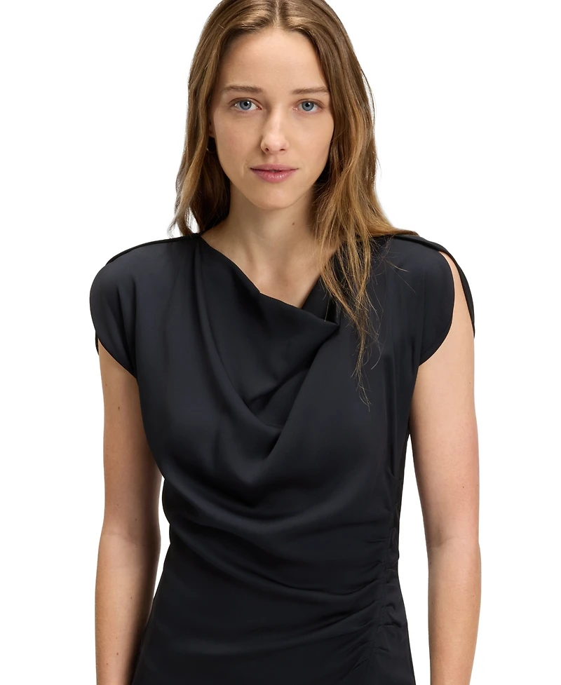 Boss by Hugo Women's Drape-Neckline Dress