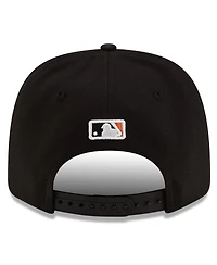 New Era Men's Black/Orange Baltimore Orioles Player Replica 9SEVENTY Adjustable Hat