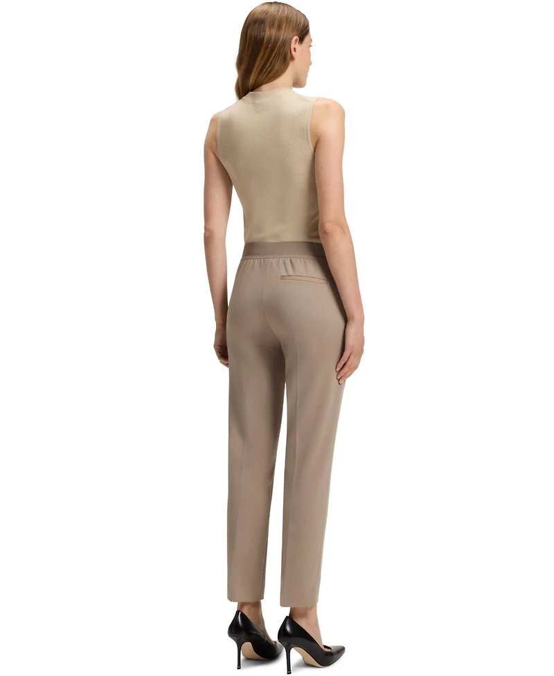 Boss by Hugo Boss Women's Stretch Punto Milano Slim-Fit Pants