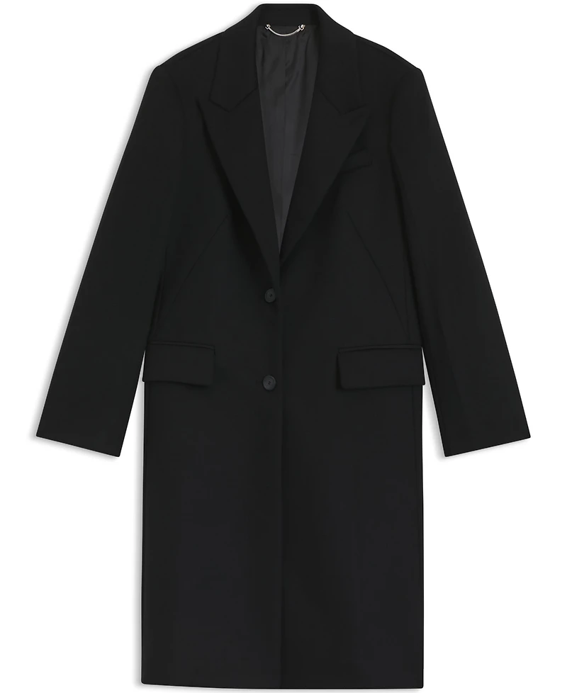Boss by Hugo Women's Wool Regular-Fit Peak Lapels Coat