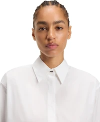 Boss by Hugo Boss Women's Cotton Relaxed-Fit Blouse