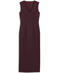 Boss by Hugo Women's Piped Waistband Virgin-Wool Dress