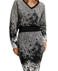 Boss by Hugo Boss Women's Lustrous Stretch Fabric Knitted Tulip Skirt