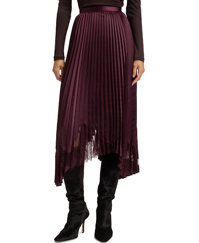 Boss by Hugo Boss Women's Satin Plisse Pleats Skirt