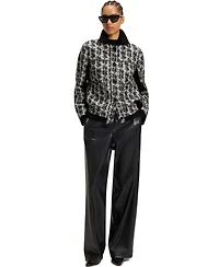 Boss by Hugo Women's Patterned Feather Tweed Regular-Fit Jacket