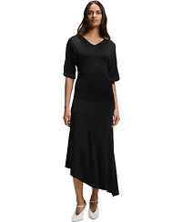 Boss by Hugo Women's Slit Sleeves Jersey Dress
