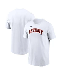 Nike Men's White Detroit Tigers Cooperstown Collection Wordmark T-Shirt