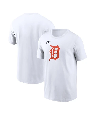 Nike Men's White Detroit Tigers Cooperstown Collection Logo T-Shirt