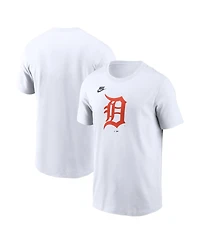 Nike Men's White Detroit Tigers Cooperstown Collection Logo T-Shirt